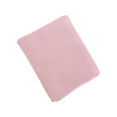 Organic Cotton Waffle Swaddle Blanket, Blush