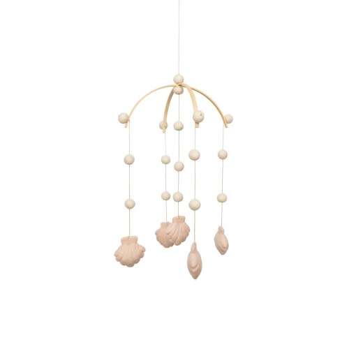 Shell ,  Sea shell , Ocean shell , Pearl , Felt shell , Ocean mobile , Nursery, Nursery mobile, Dream mobile , Crib mobile