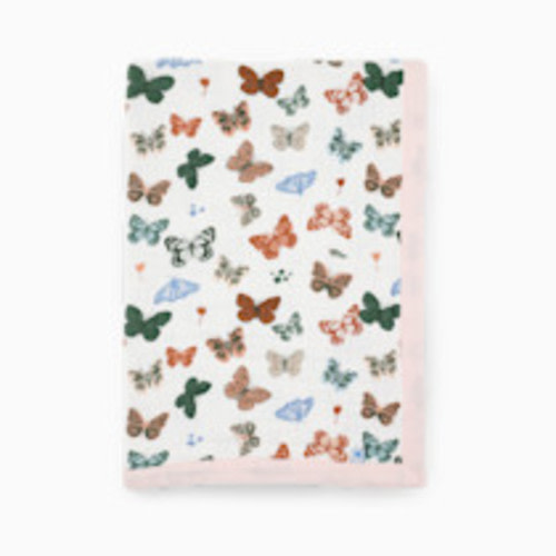Little Unicorn Cotton Muslin Baby Receiving Quilt - Butterflies
