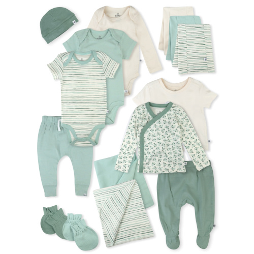Free Shipping! Honest Baby Clothing Baby Boy or Girl Gender Neutral Organic Cotton Welcome Home Gift Set, 15 Piece (Newborn-6 Months)