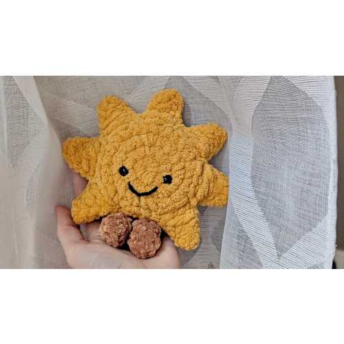 Cute Crochet Stuffed Sun Plushie | Handmade | Sun | Baby Shower