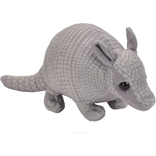 Wild Republic Pocketkins Eco Armadillo, Stuffed Animal, 5 Inches, Plush Toy, Made from Recycled Materials, Eco Friendly