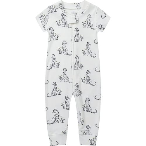 Owlivia Baby Boy Romper, Unisex Short-sleeve Summer Outfit, 100% Organic Cotton Girl One-Piece Jumpsuit