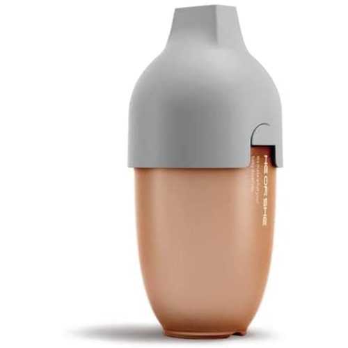 HE OR SHE -Silicone, Anti-Colic Ultra Wide Neck Baby Bottle-Squishy, mimics Natural Feeding, for Babies 0-12 Months (Large 8oz, Grey)