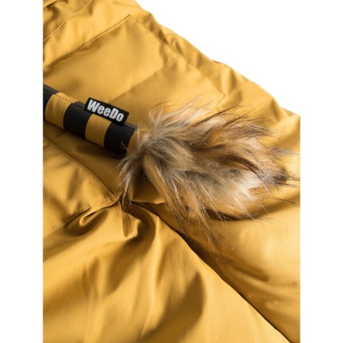 Liodo Lion Adjustable Hood Waterproof Zipper Snowsuit, Golden Brown - WeeDo | Maisonette