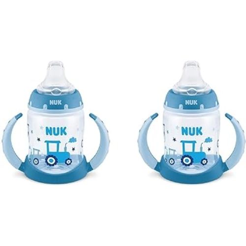 NUK Learner Cup (2 Count (Pack of 1), Tractor), Neutral