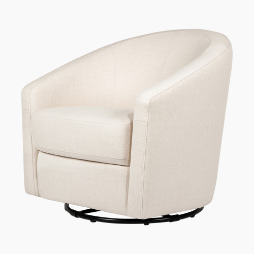 babyletto Madison Eco Twill Swivel Glider - Natural Eco Twill