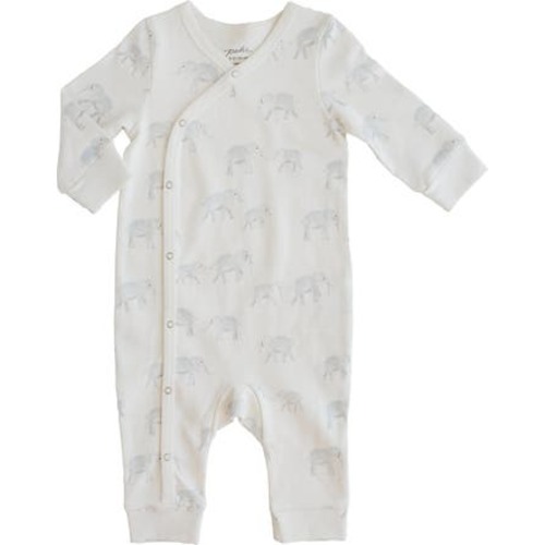 Follow Me Elephant Organic Cotton Romper, 0-3M
