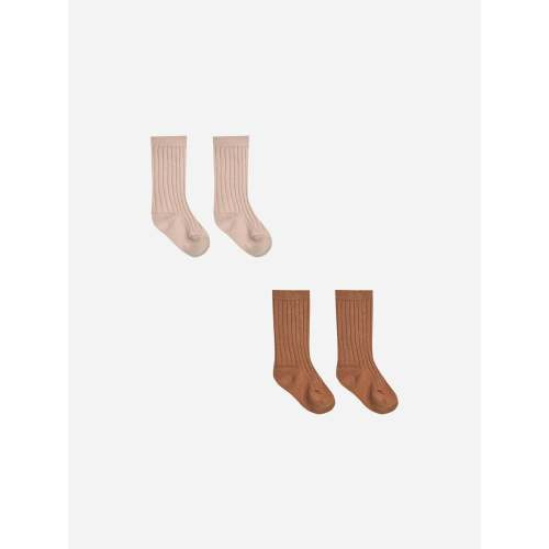 Socks Set || Blush, Clay 0-6 month