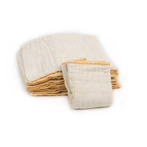 Cloth-eez Prefold Diapers (Novice) - Organic Natural Unbleached