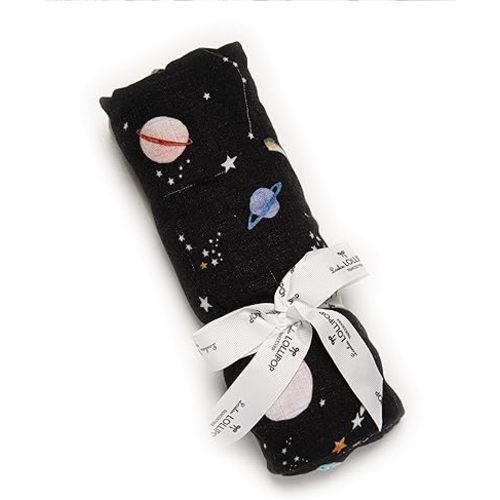 Loulou Lollipop Soft Baby Swaddle Blanket Muslin Wrap Receiving Blanket for Newborn to Toddler Girl and Boy, Large 47” by 47” - Planets…