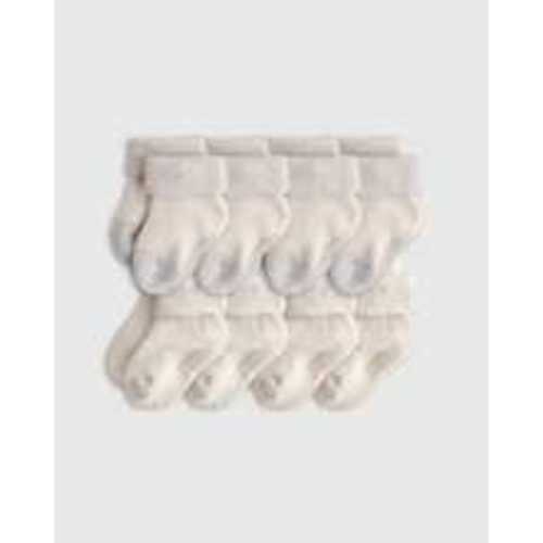 Organic Gripper Fold Over Socks 8-Pack - Baby Boy