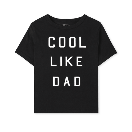 Baby And Toddler Matching Family Cool Like Dad Graphic Tee - Black