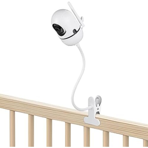 Baby Monitor Mount Compatible with HelloBaby HB65/ HB40/ HB6550/ HB66/ HB6339/ HB6550 Pro, ANMEATE SM935E, Adjustable Baby Monitor Stand Flexible Clip Clamp Mount No Drilling