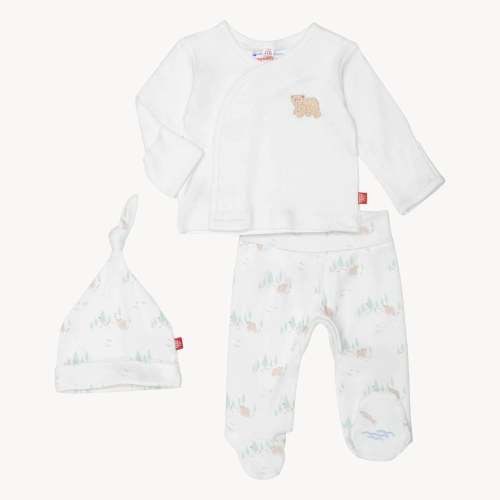 babe in the woods organic cotton magnetic take me home kimono set – Magnetic Me