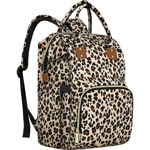 Diaper Bag Backpack Multifunction Maternity Diaper Bag for Baby Girls & Boys Large Capacity Travel Nappy Bags Leopard Print