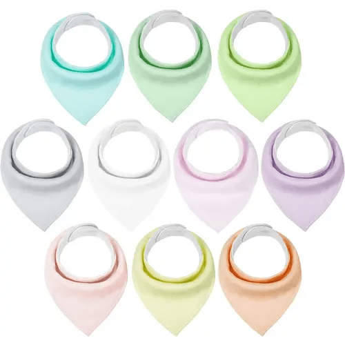 Yoofoss Baby Bibs 10 Pack Soft and Absorbent Baby Bandana Drool Bibs for Boys Girls
