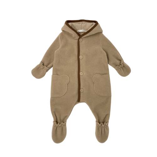 Zhoe and Tobiah Baby Natural Knitted Overalls