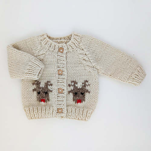 Rudolph Cardigan Knit Sweater