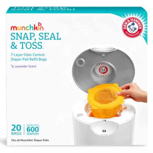 Arm & Hammer™ Snap, Seal & Toss Diaper Pail Bag Refills, 20pk