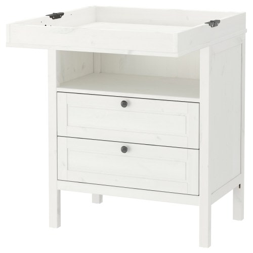 SUNDVIK Changing table/chest - white