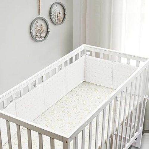 6 In1 Breathable Mesh Corner Edge-Iner Lining Strips Soft Cushion(Inner Liner Only)- Cotton/Polyester - Washable, Reusable(01)-About 6 Pieces (9.85in x 11.8in) (White-New)