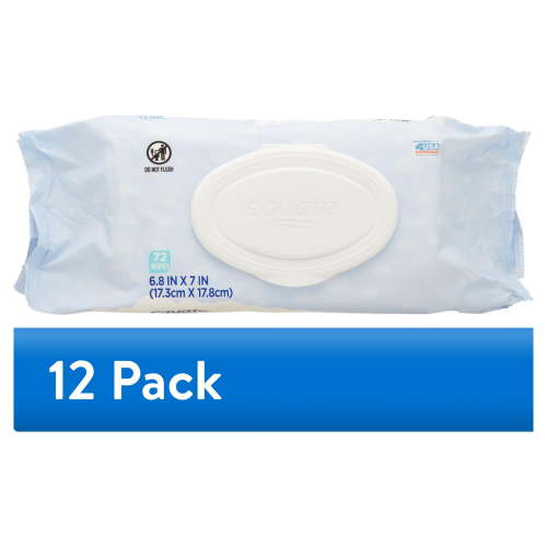(12 pack) Equate Sensitive Fragrance and Dye-Free Wipes, 72 Count