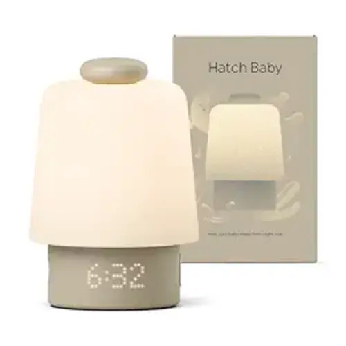 Hatch Baby Sound Machine, Night Light | Hatch Baby (Greige) | Sleep Support | Registry Essential, Routine Builder, Time-to-Rise Alarm Clock, White Noise, Nursery Stories, Toddler Kids (Wi-Fi)