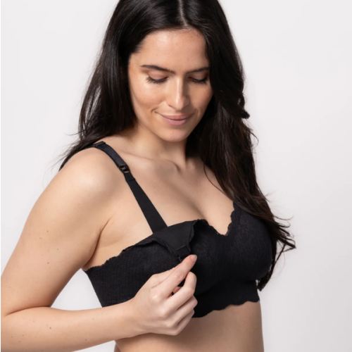 Ebony Lace Nursing Bra