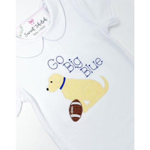 Boys Puppy UK Shirt, Boys Kentucky Football Shirt, Boys Labrador Tee, Boys Applique Football Team Shirt, Baby Boy Sport Outfit, Puppy Tee