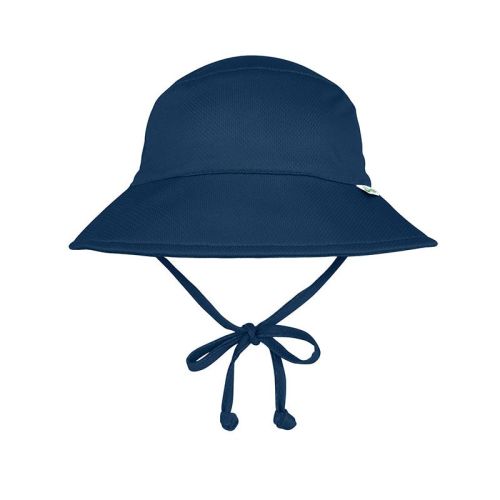 Green Sprouts Baby Breathable Bucket Sun Protection Hat | Navy 0-6 mo