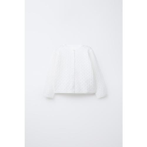 OPEN KNIT CARDIGAN - Light ecru | ZARA United States