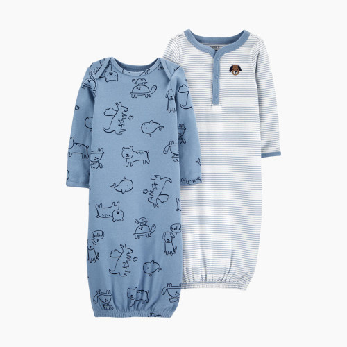 Carter's Gown (2 Pack) - Blue Multi, 3M