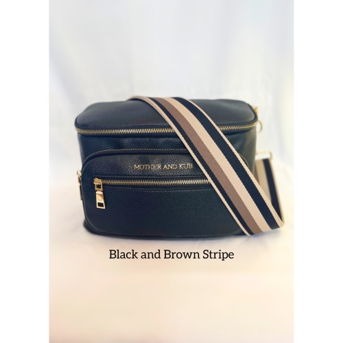 Zoey Crossbody Bag- Black + Strap