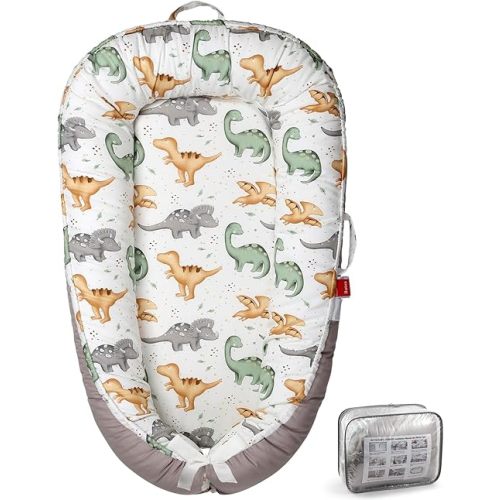 Baby Lounger - Breathable & Soft Baby Nest, Portable and Lightweight Tummy Time Lounger for Home and Travel, Ideal Newborn Babies Essentials Baby Shower Gifts