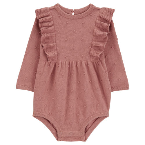 Baby Long-Sleeve Flutter Bodysuit