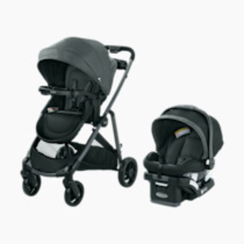 Graco Modes Closer Travel System with SnugRide 35 Lite LX Car Seat & Slide2Me Adjustable Height, Reversible, Lightweight, One-Step Fold, Nash