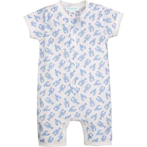 Henley Romper, Crustacean Craze - Feather Baby | Maisonette