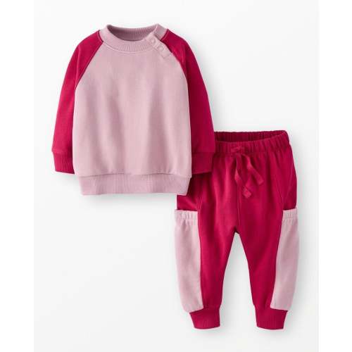 Baby Oversized French Terry Sweatshirt & Sweatpants Set | Hanna Andersson