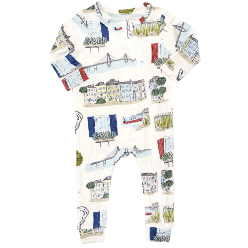 3-6 mo Baby CHS City Bamboo PJs – Pink Chicken