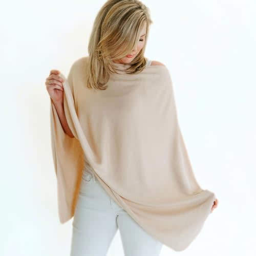 Toci Mom Nursing Cover for Breastfeeding | Full Coverage | Breathable & Soft | Wide Viewing Neck | Stretchable Modal Fabric