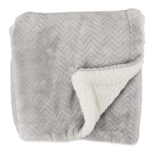 Parent's Royal Plush Blanket for Baby Boys and Girls, Gray, 30" x 40"