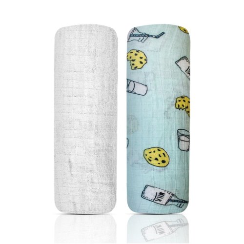 MODERN BABY Muslin Swaddle Blankets, 2 Pack Newborn