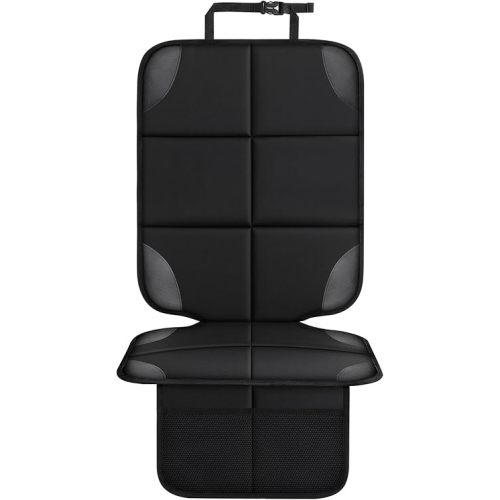 Car seat Protector 2 mesh Pocket Waterproof car seat Covers, Universal Size, Baby, pet, Children's car seat Protector, Anti Slip Bottom (1 Piece)