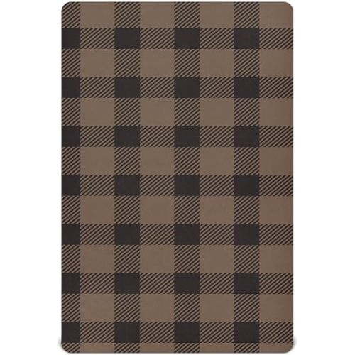 Halloween Tartan Plaid Toddler Crib Sheets for Boys Girls Breathable Nursery Sheet Fits Standard Crib Mattress for Newborn Bedding Kids Infant