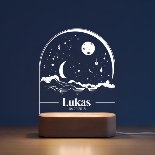 Personalized Night Light for Kids, Baby Night Light, Nursery Lamp, Custom Baby Gifts, Personalized Baby Room Decor, Christmas Gift Baby