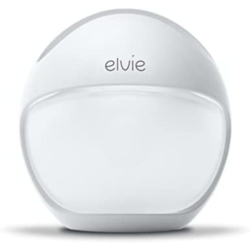 Elvie Curve Manual Wearable Breast Pump | Hands-Free, Kick-Proof, Portable Silicone Pump That Can Be Worn in-Bra for Gentle, Natural Milk Expression | Breast Feeding Essentials