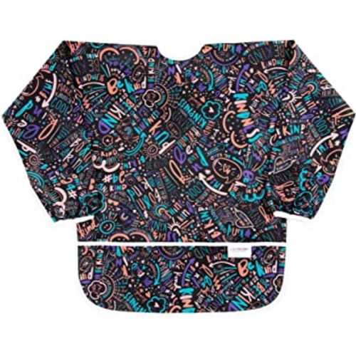 Bumkins Bibs, Toddler Bib, Waterproof Bibs for Girls and Boys 3-5 Years, Long Sleeve Toddler Art Smock, Kids Paint Smock, Children’s Art, Craft and Play