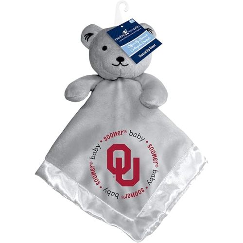 MasterPieces Baby Fanatic NCAA Oklahoma Sooners Security Bear Blanket, One Size, Gray
