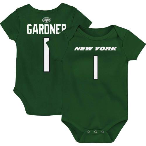 Ahmad Sauce Gardner New York Jets Infant Mainliner Player Name & Number Bodysuit - Green